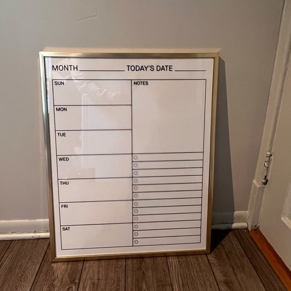 Dry erase planner board - Picture 1 of 1
